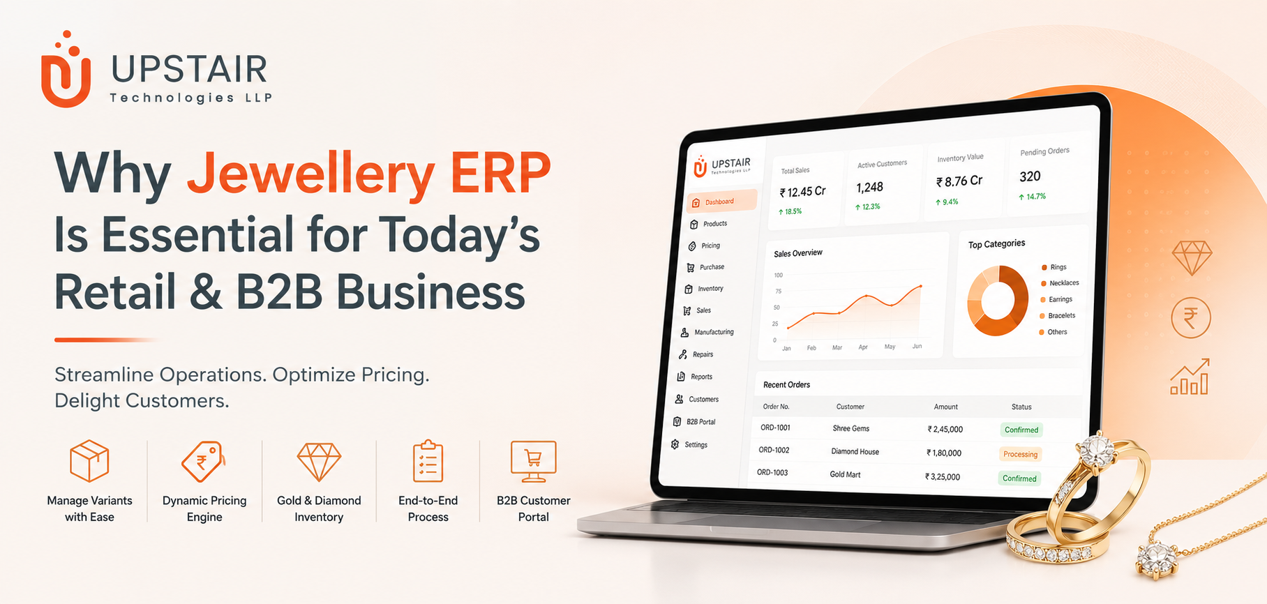 Why Jewellery ERP Is Essential in Today’s Retail and B2B Jewellery Business